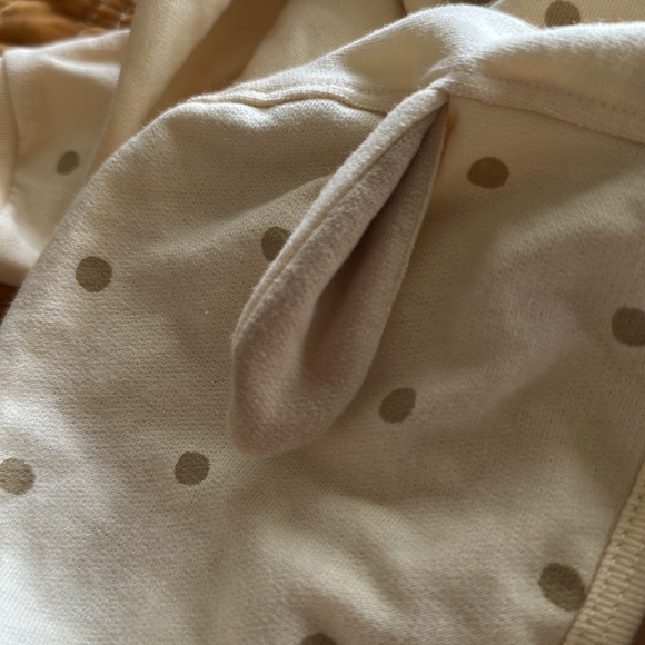 Cat & Jack Bunny Bonnet and Polka Dot Onesie - Picture 3 of 4